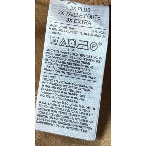 Old Navy Jacket Womens 3X Plus Tan Moto Zip Front Faux Suede Soft Stretch Coat - Picture 5 of 9